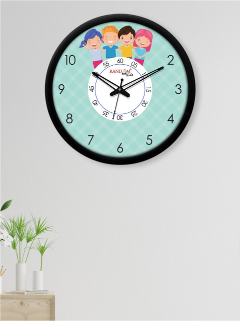 

RANDOM Black & Sea Green Together Guys Printed Analogue Contemporary Wall Clock
