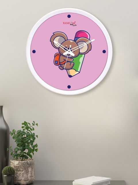 

RANDOM Pink Printed Contemporary Wall Clock
