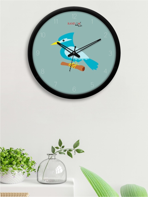 

RANDOM Teal Printed Contemporary Wall Clock