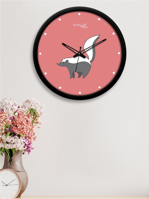 

RANDOM Maroon & Grey Printed Analogue Wall Clock