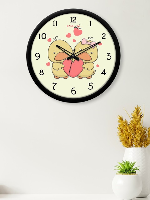 

RANDOM Multicoloured Printed Analogue Wall Clock, Multi