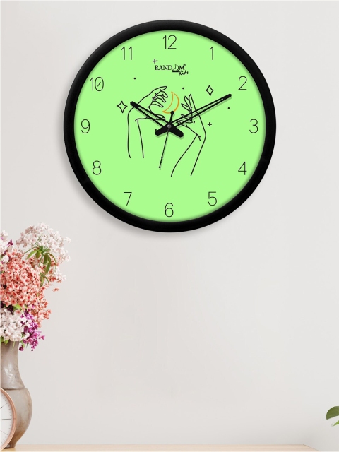 

RANDOM Sea Green Printed Analogue Wall Clock