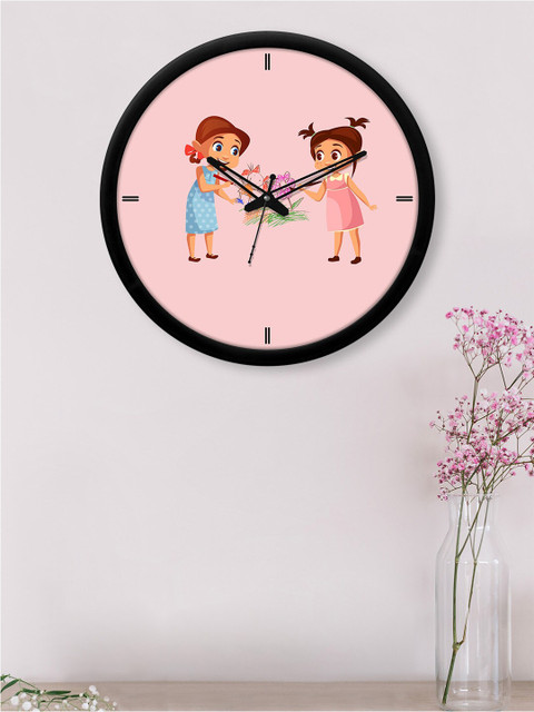 

RANDOM Pink Printed Contemporary Wall Clock