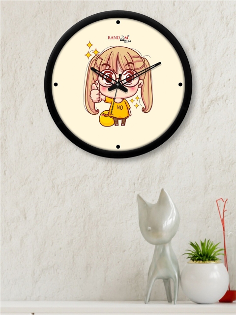 

RANDOM Black & Off White Printed Analogue Contemporary Wall Clock