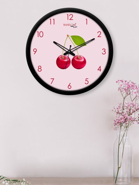 

RANDOM Pink & Red Printed 30 cm Contemporary Wall Clock