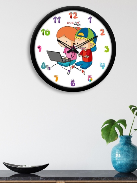 

RANDOM White Printed Contemporary Wall Clock