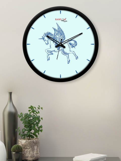

RANDOM Sea Green & Black Printed Contemporary 30 cm Analogue Wall Clock