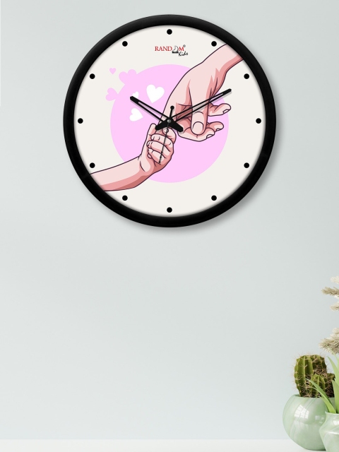 

RANDOM Multicoloured Promise Printed Contemporary Wall Clock, Multi