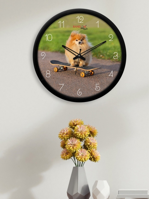 

RANDOM Multicoloured Printed Contemporary Wall Clock, Multi