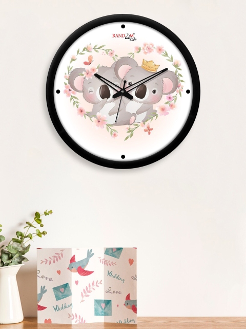 

RANDOM Multicoloured Printed Contemporary Wall Clock, Multi