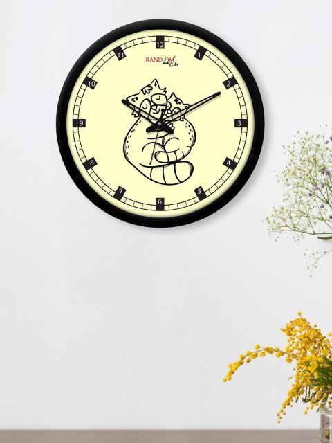 

RANDOM Cream-Coloured Printed Analogue Wall Clock