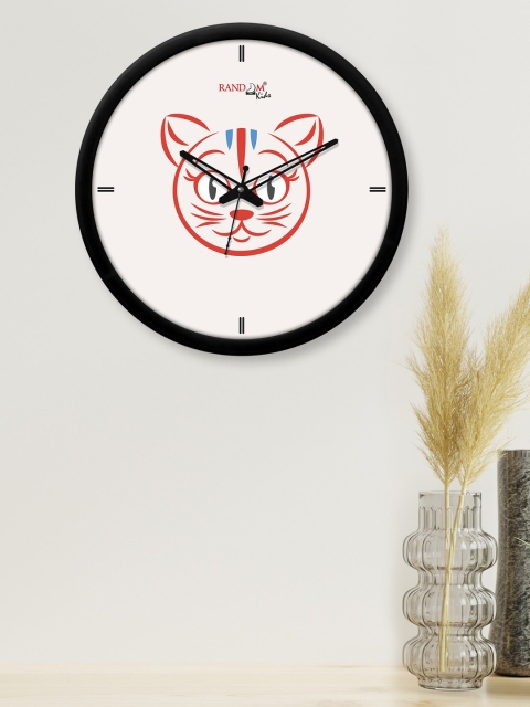 

RANDOM Off White & Red Printed 30 cm Contemporary Wall Clock