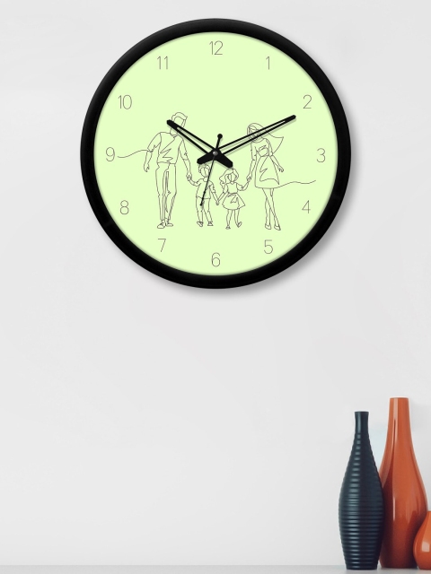 

RANDOM Black & Lime Green Wild Bear Printed Analogue Contemporary Wall Clock