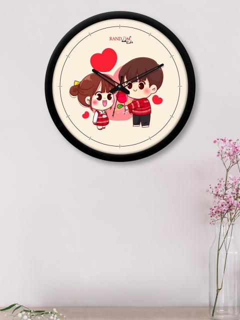 

RANDOM Multicoloured Printed Contemporary Wall Clock, Multi