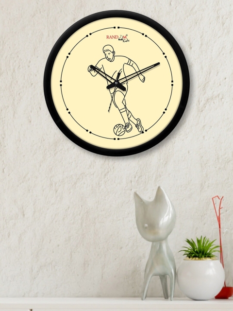 

RANDOM Black & Yellow Playing Man Printed Analogue Contemporary Wall Clock