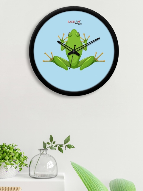 

RANDOM Sea Green & Green Printed Contemporary Wall Clock
