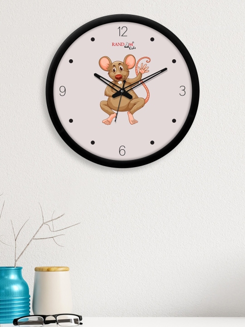 

RANDOM Beige & Brown Printed 30 cm Contemporary Wall Clock
