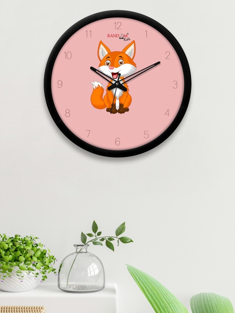 

RANDOM Peach-Coloured & Orange Printed Contemporary Wall Clock