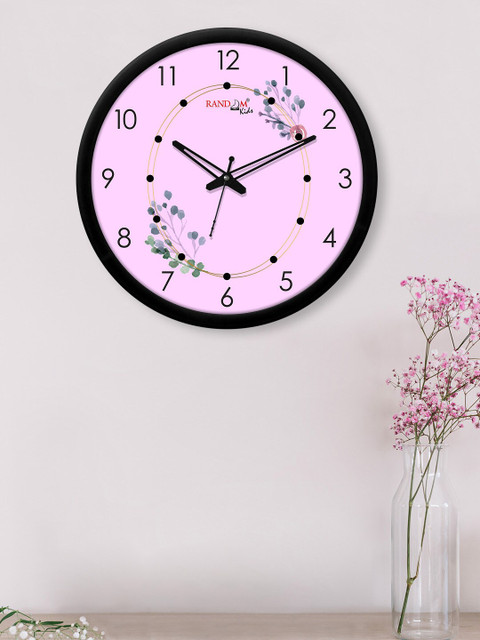 

RANDOM Pink & Green Printed Contemporary Wall Clock