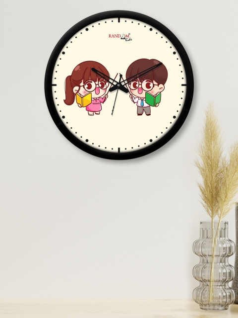 

RANDOM Off White Printed Analogue Contemporary Wall Clock 30 cm