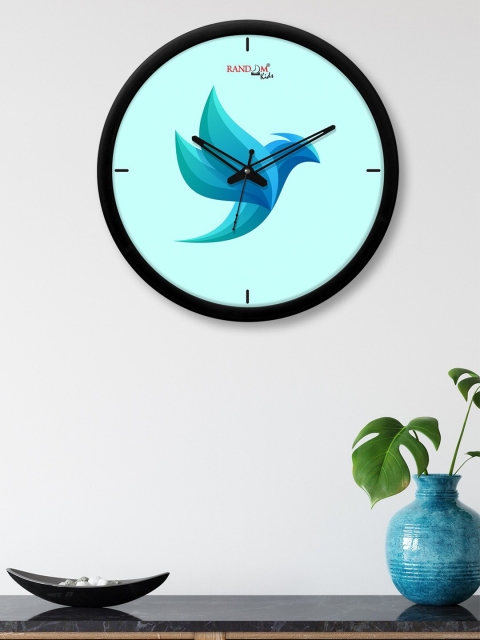 

RANDOM Sea Green & Blue Printed Contemporary Wall Clock