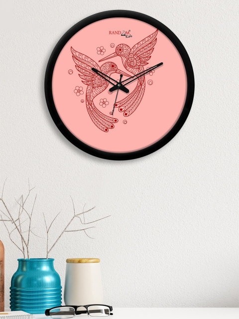 

RANDOM Red & Black Printed Contemporary Wall Clock