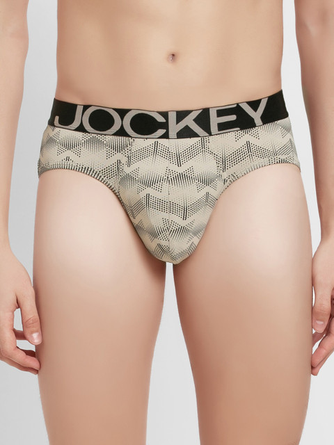 

Jockey Men Grey And Beige Basic Briefs