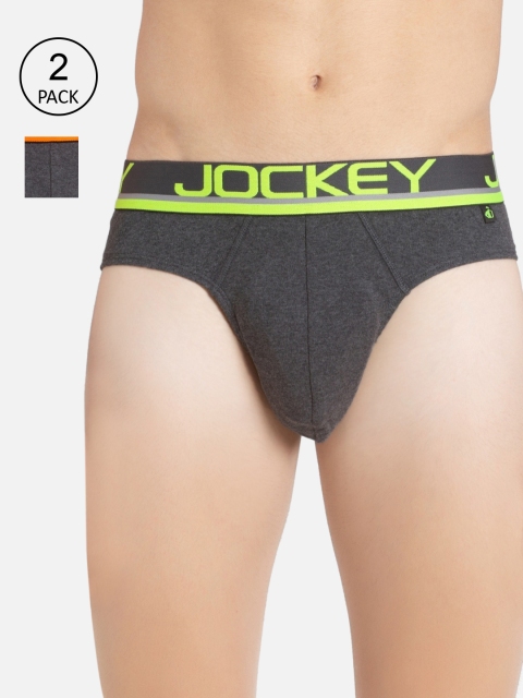 

Jockey Men Pack Of 2 Assorted Pure Super Combed Cotton Basic Briefs