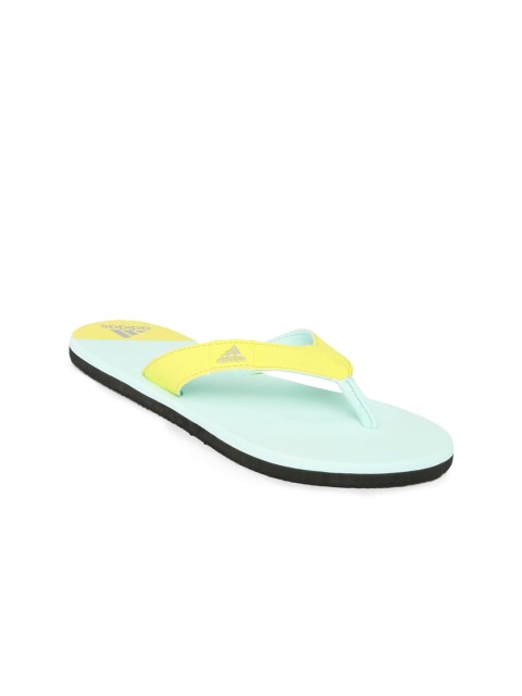 

ADIDAS Women Yellow & Blue Speck Colourblocked Flip-Flops