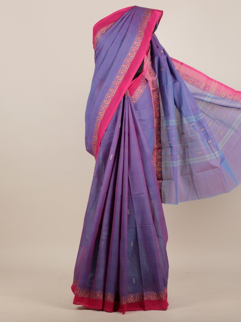 

Pothys Violet & Pink Pure Cotton Saree