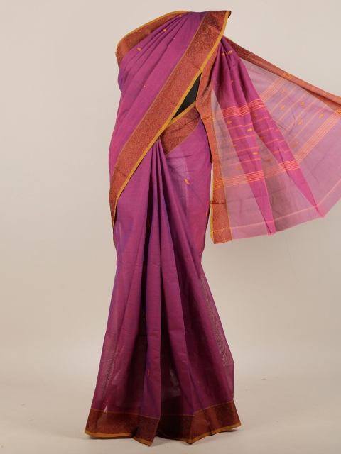 

Pothys Violet Woven Design Pure Cotton Saree