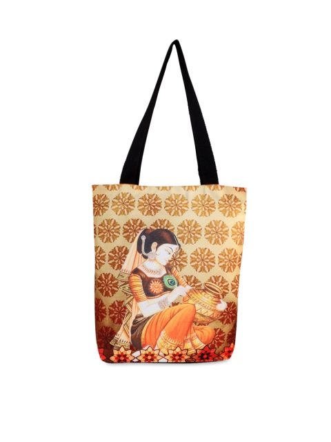 

All Things Sundar Multicoloured Printed Shopper Tote Bag with Tasselled, Multi