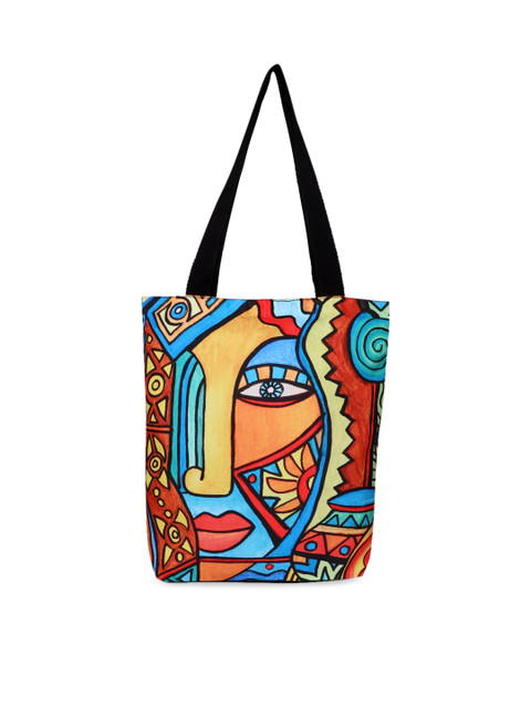 

All Things Sundar Multicoloured Abstract Printed Shopper Tote Bag, Multi