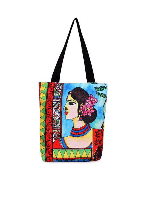 

All Things Sundar Women Black Printed Shopper Tote Bag