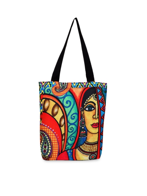 

All Things Sundar Women Multicoloured Printed Shopper Tote Bag, Multi