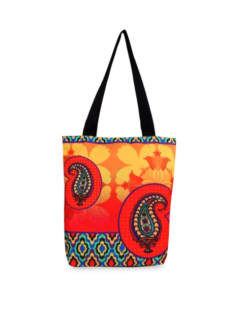 

All Things Sundar Multicoloured Ethnic Motifs Printed Shopper Tote Bag, Multi