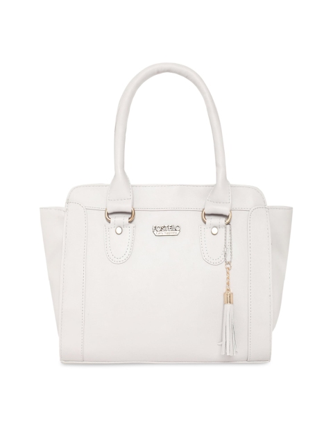 

Fostelo Grey PU Swagger Shoulder Bag with Tasselled Detail