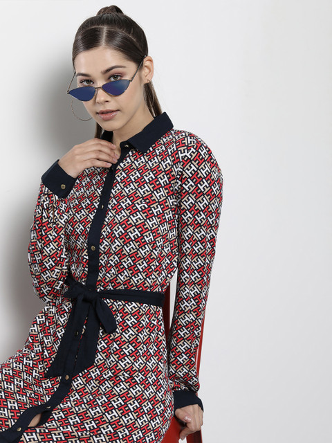 

Tommy Hilfiger Red Shirt Midi Dress