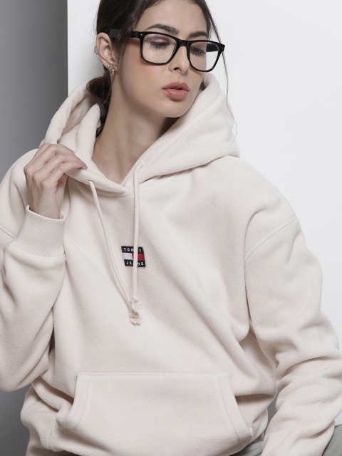 

Tommy Hilfiger Women Off White Sweatshirt