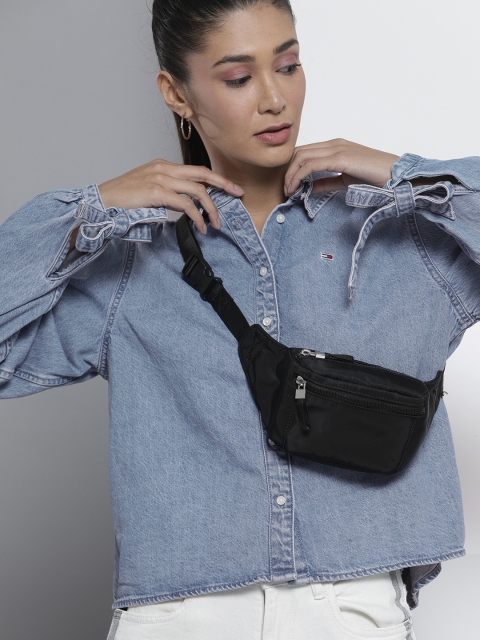 

Tommy Hilfiger Women Blue Solid Casual Shirt