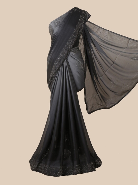 

Pothys Grey Floral Beads and Stones Saree