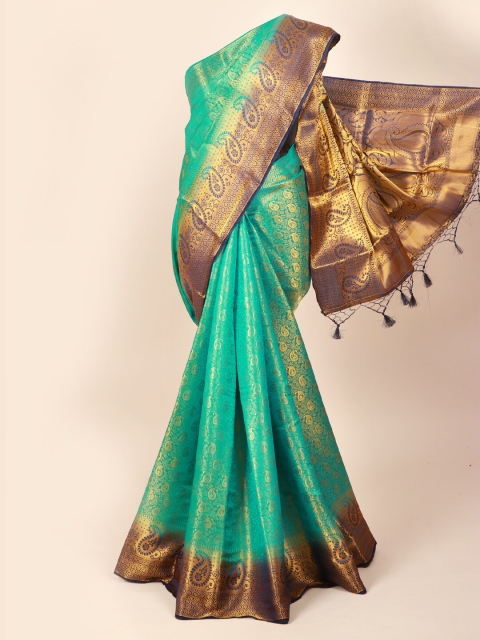 

Pothys Blue Ethnic Motifs Zari Art Silk Saree