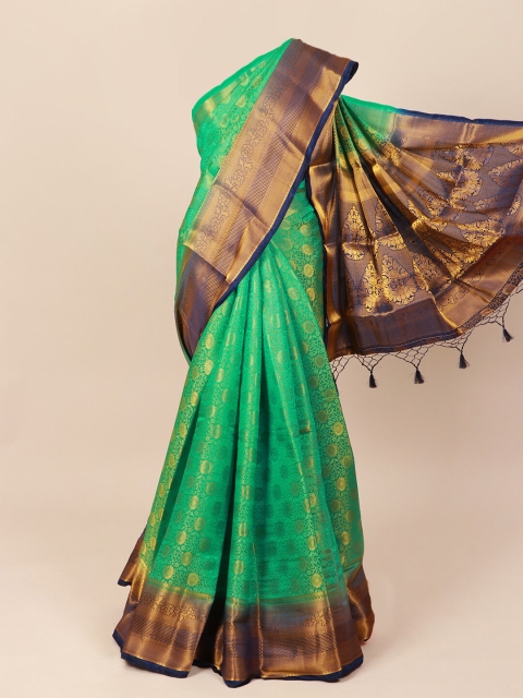 

Pothys Green Woven Design Art Silk Saree
