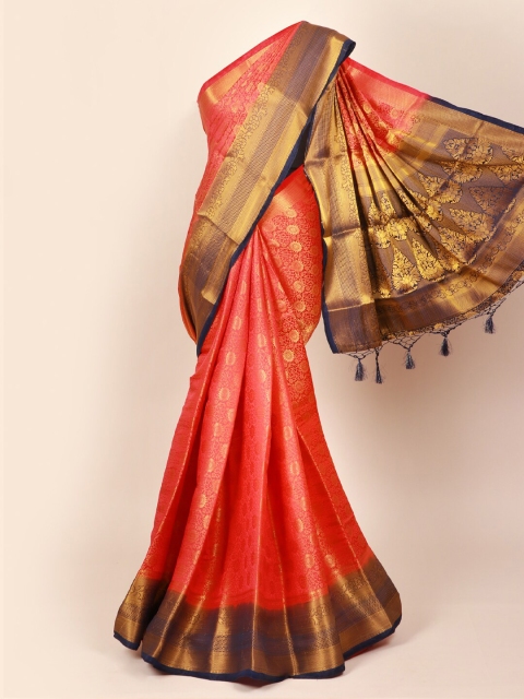 

Pothys Pink Woven Design Art Silk Saree