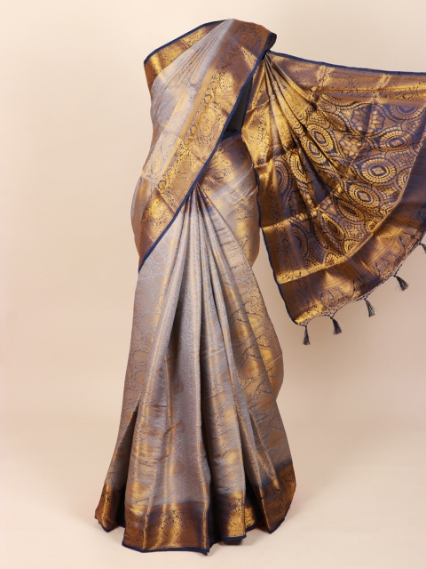 

Pothys Grey Woven Design Art Silk Saree