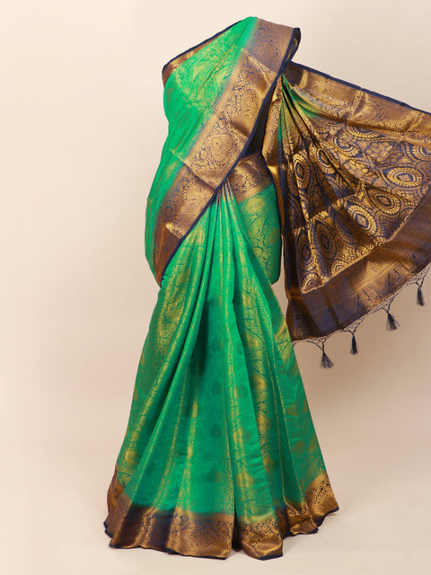 

Pothys Green Woven Design Art Silk Saree