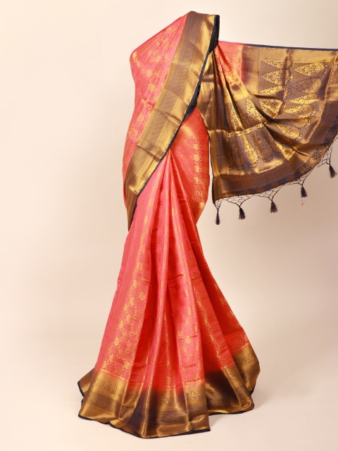 

Pothys Pink Woven Design Art Silk Saree