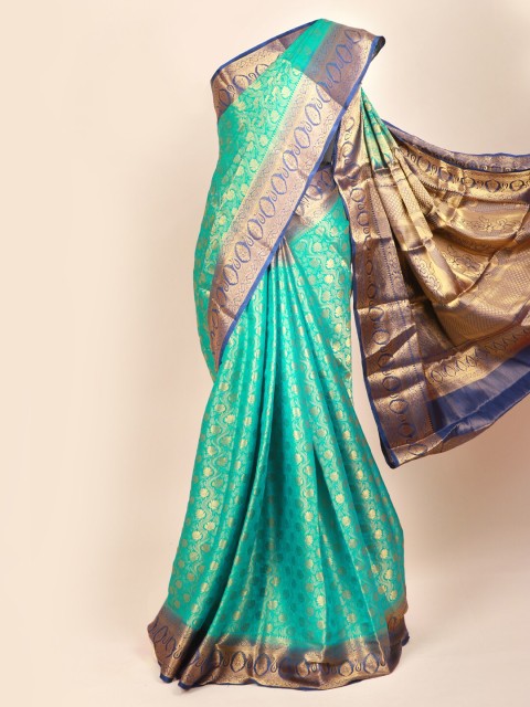 

Pothys Blue Ethnic Motifs Zari Art Silk Saree