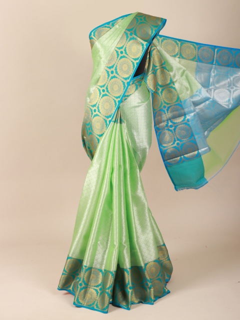 

Pothys Green Ethnic Motifs Zari Saree