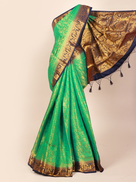 

Pothys Green Ethnic Motifs Zari Art Silk Saree